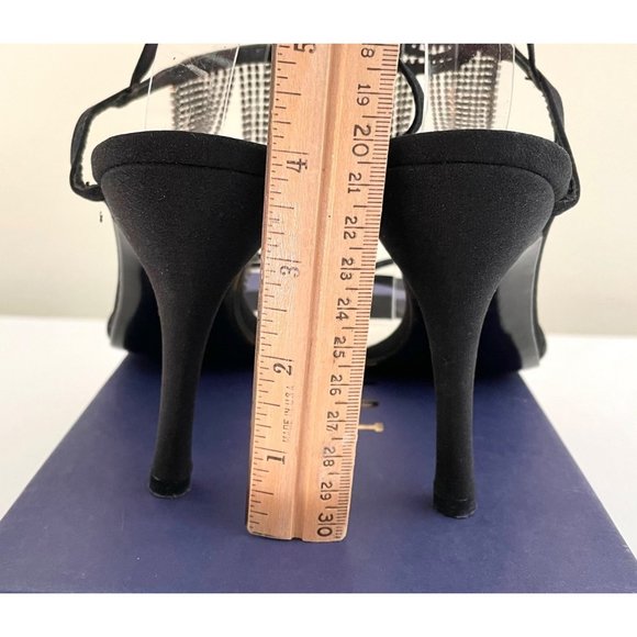 Stuart Weitzman Streamlines Womens Strappy Heels sz 8 Shoes w/Rhinestone Tassels - Picture 10 of 16